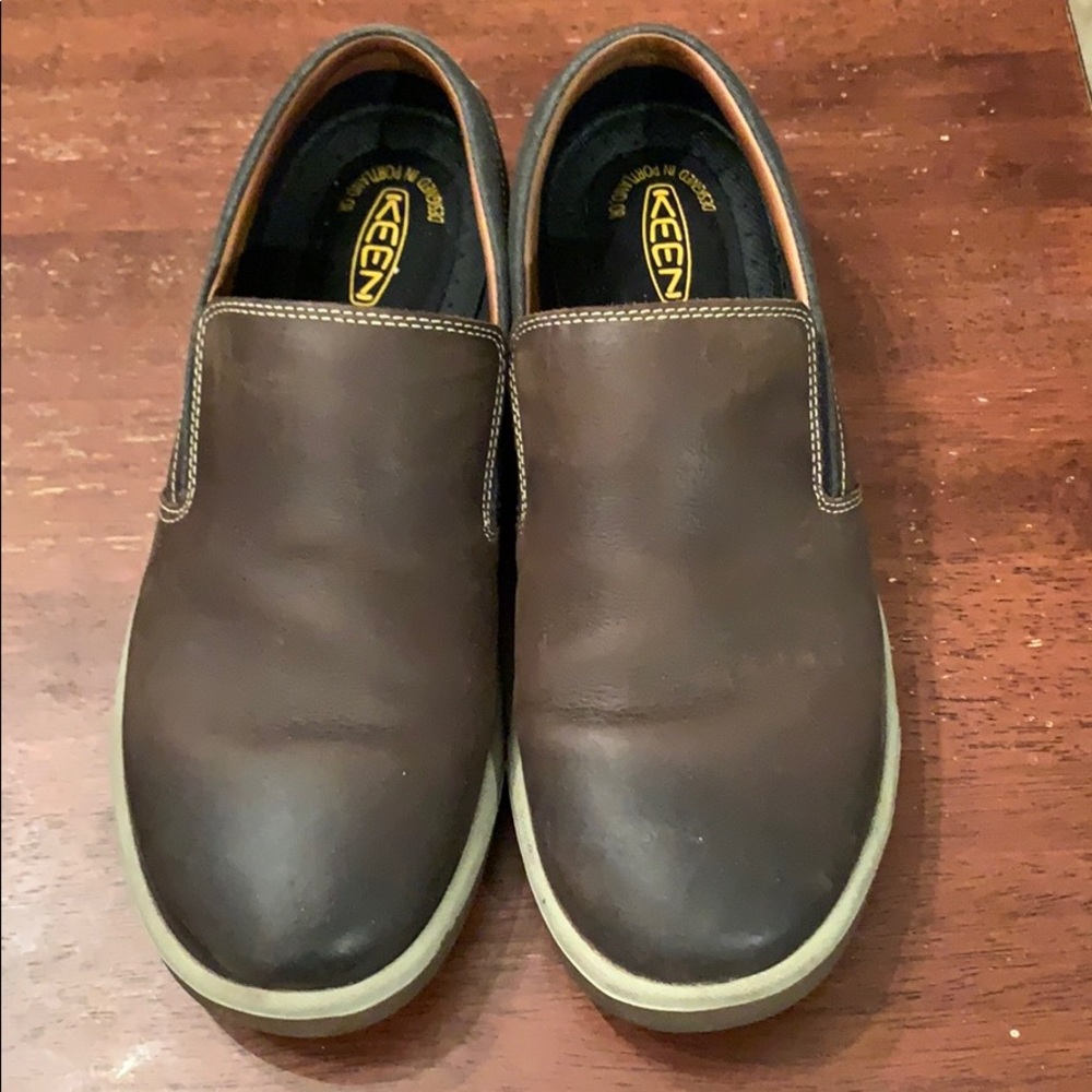 Keen Brown Leather Slip-On